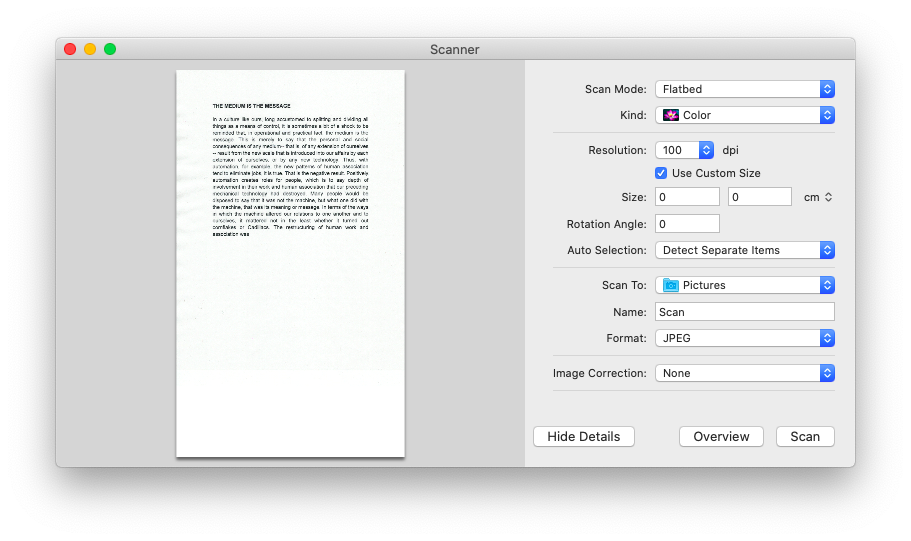 free scanner for mac